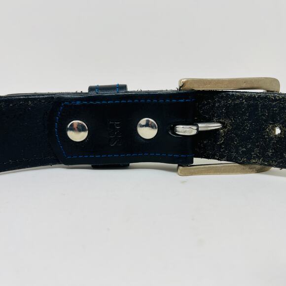 Sam Brown London Leather Belt Luxury Handmade Bespoke Thick Leather - 32 - Picture 5 of 5
